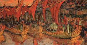 Поход Владимира на Корсунь. Н. Рерих, 1900 г.