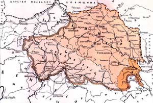 Угорская Русь. Этнографическая карта, составленная Д. Н. Вергуном.