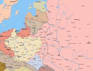 Фронт в марте 1919 года.