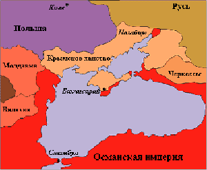 Политическая карта Причерноморья