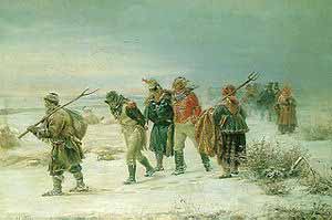 Французы в 1812 г., пленённые партизанами (И. М. Прянишников)