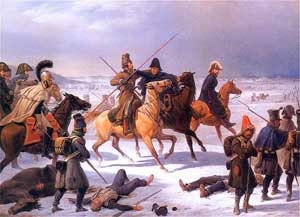 Отход французов из Москвы. Я. Суходольский, 1844 г.