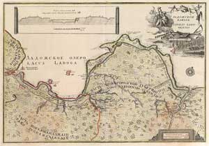 Карта канала Императора Петра Великого (1741-42)