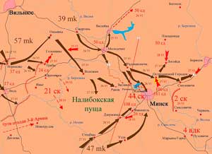 Прорыв немецкой 3-й танковой группы к Минску