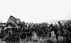 Войска генерала Каппеля во время отступления, 1919 г.