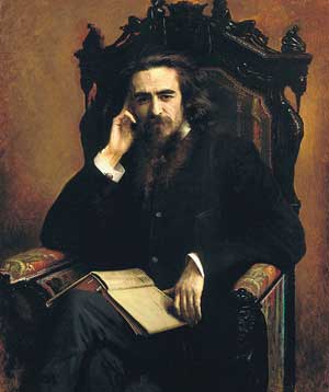 Портрет В. С. Соловьёва работы И. Н. Крамского. 1885 г.