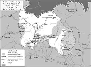 Карта Южной Осетии