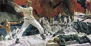 Картина А. А. Дейнеки «Оборона Севастополя». Государственный Русский музей, Санкт-Петербург Картина А. А. Дейнеки «Оборона Севастополя». Государственный Русский музей, Санкт-Петербург