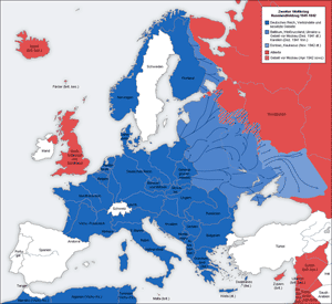 Карта военных действий 1941—1942 гг.