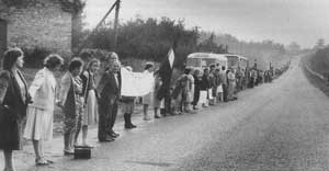 Акция «Балтийский путь». Граница между Латвией и Литвой, 1989 год