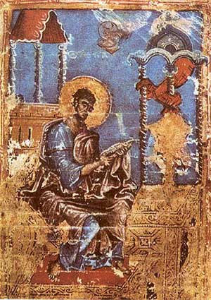 Евангелист Марк (Владимир, XIII век, Волынское Евангелие)