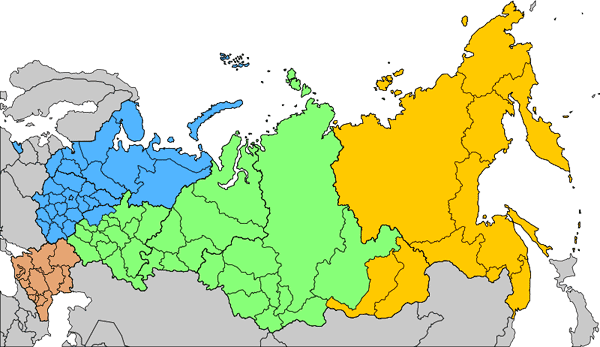 Военно-административное деление Российской Федерации