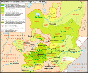 Рост Московского княжества в 1300—1462 гг.