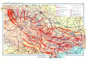 Карта Освобождение Чехословакии