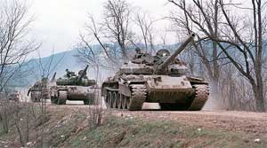 Танки Т-62 в Чечне