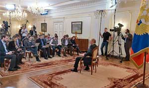 Пресс-конференция Владимира Путина 4 марта 2014 года.
