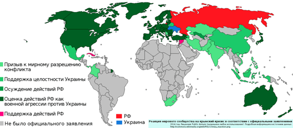 Реакция Мирового сообщества о Крымском кризисе