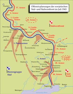 План наступления Южного и Юго-Западного фронтов 1943 г.