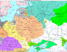 Политическая карта Руси 1462—1505
