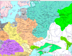 Политическая карта Руси 1505—1550