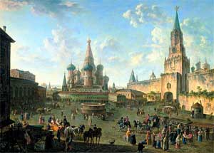 Ф. Я. Алексеев «Красная площадь в Москве», 1801.