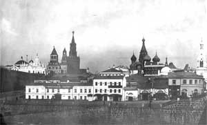 Старые карты Москвы - Квартал на Васильевской площади