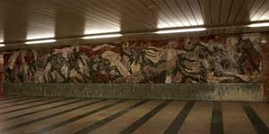Мозаика в Пражском метрополитене