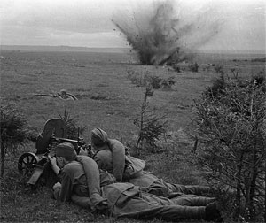 Воины 20-й армии ведут бой западнее Дорогобужа. 1 сентября 1941