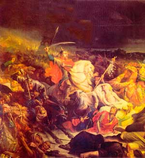 Адольф Ивон. Куликовская битва. Картина 1859 года.